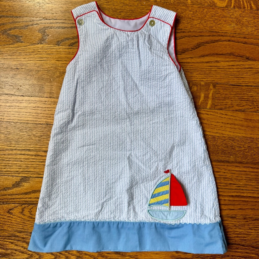 Seersucker 3T Girls Dress